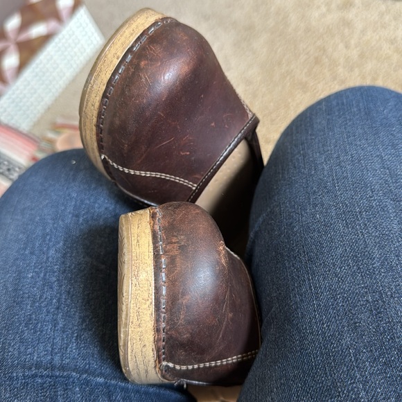 Brown Dansko Marcelle Mary Janes Clogs Straps Buckles size 37 - Picture 6 of 7